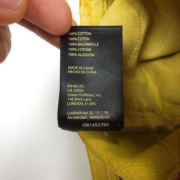 URBAN OUTFITTERS BDG Cowboy Jeans Slouchy Straight Western Yellow Womens 25 x 29 - Picture 9 of 9